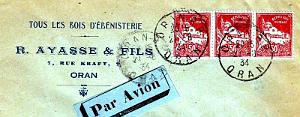 Oran enveloppes pub 1458
